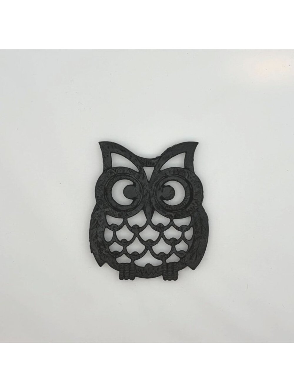 Vintage Cast Iron Owl Trivet 5" - Picture 3 of 4